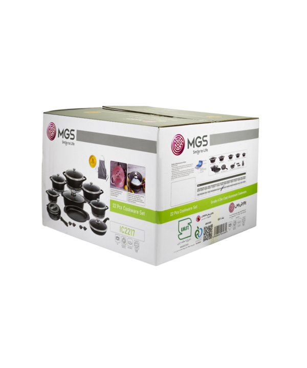 سرویس قابلمه 22 پارچه گرانیت ام جی اس MGS طرح ایتالیا C