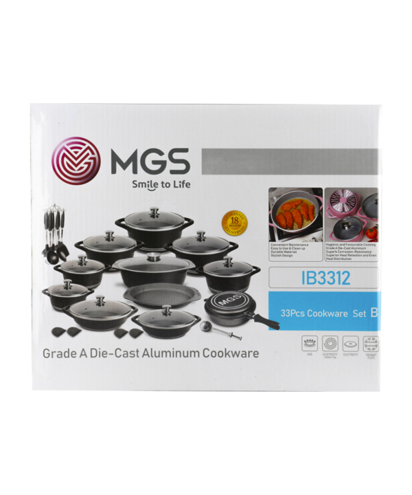سرویس قابلمه 33 پارچه گرانیت ام جی اس MGS طرح ایتالیا B