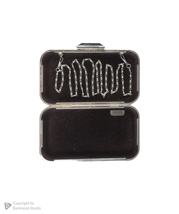 کیف زنانه قلم فلزی Ghalamfelezi کد cluchsilver03