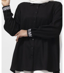 شومیز ویسکوز آستین بلند زنانه برنس مدل AM-BORNOS-02596