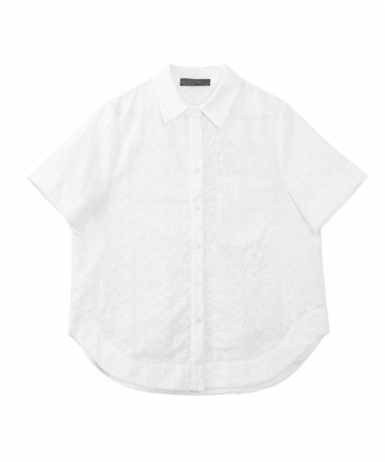 شومیز آستین کوتاه زنانه برنس مدل آسو