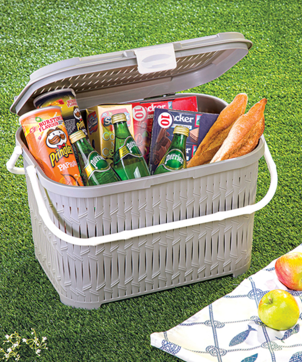 سبد پیک نیک دربدار کوتاه بامبو لیمون Limon کد 155007
