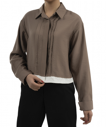شومیز ویسکوز آستین بلند زنانه سرژه مدل MP-SE-207359