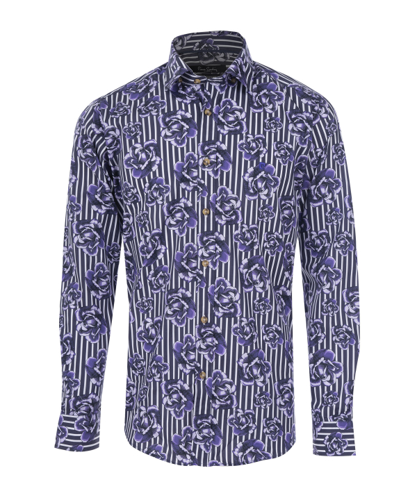 پیراهن طرح دار مردانه پیر کاردین Pierre Cardin کد 9906558