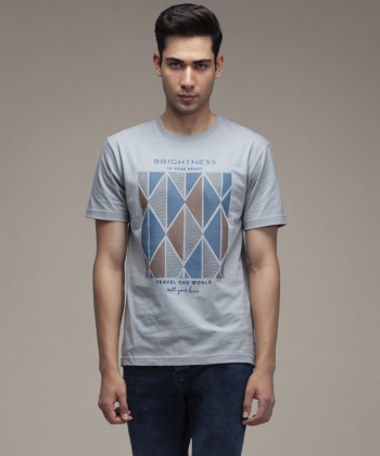 تیشرت آستین کوتاه مردانه ست من مدل am-set-TG153