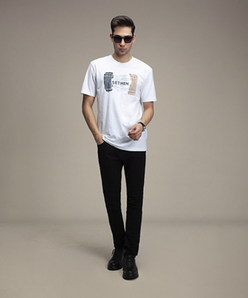 تیشرت آستین کوتاه مردانه ست من مدل AM-SET-TG165