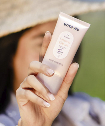 ضد آفتاب کرمی بی رنگ با SPF 60 ویت یو With You حجم 50 میل