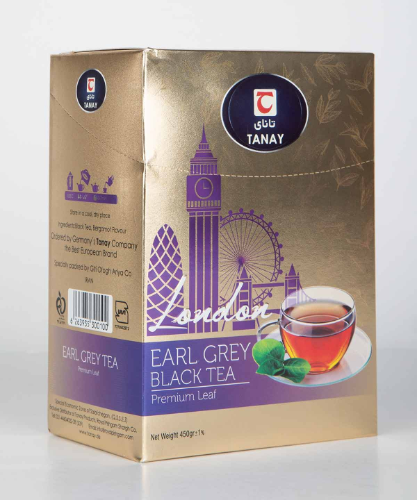 چای سیاه معطر ارل گری تانای Tanay وزن 450 گرم