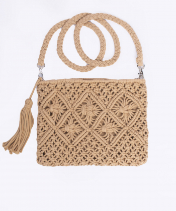 کیف حصیری زنانه نوولاشال Novella shawl کد 99049