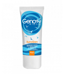 کرم ضدآفتاب بی رنگ SPF50 ژنوبایوتیک Geno Biotic مدل Suno Gen حجم 50 میلی لیتر