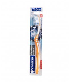 مسواک با برس متوسط تریزا Trisa مدل Flexible White