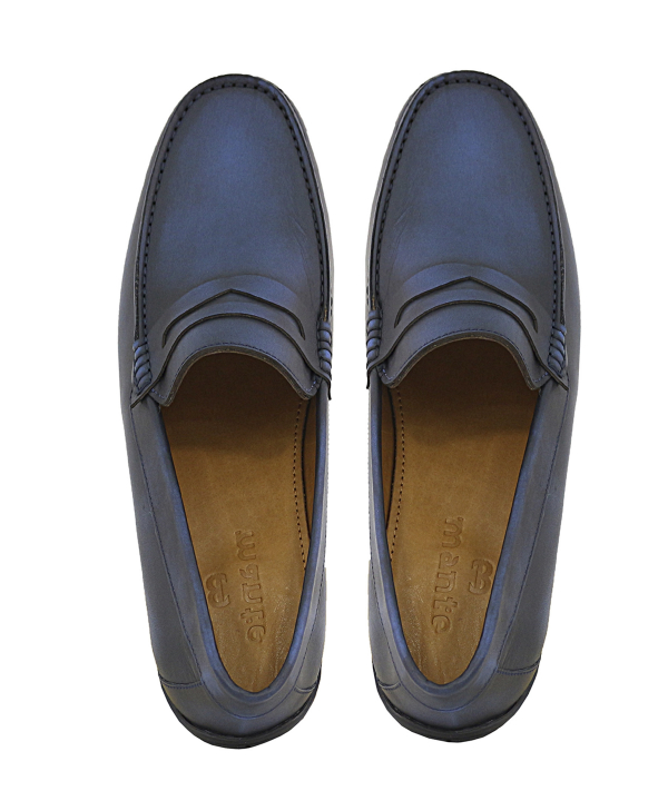 کفش کالج چرم طبیعی مردانه منط مدل k169