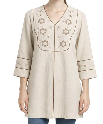 مانتو کژوال کوتاه زنانه مانگ مدل 7643041039