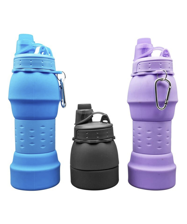 قمقمه سیلیکونی تاشو گیشا اسپرت Gishasport مدل Cottage ظرفیت 0.6 لیتر