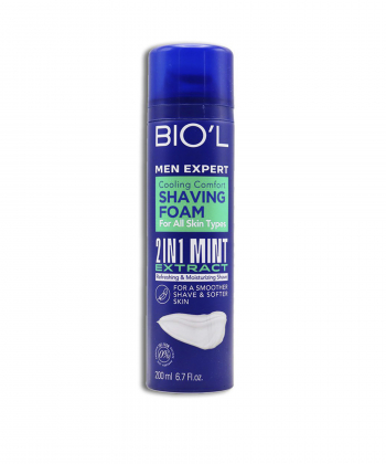 فوم اصلاح صورت آقایان بیول BIOˊL سری Me مدل 2in1 Mint حجم 200 میلی لیتر