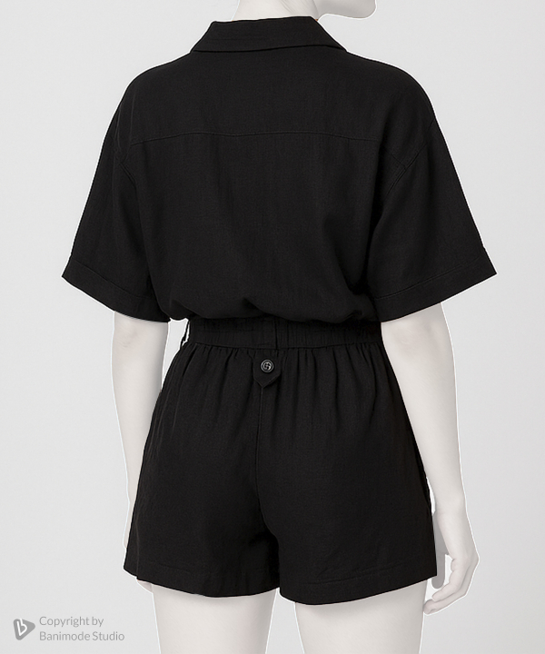 سرهمی کوتاه زنانه سوپردرای مدل W18S55202C