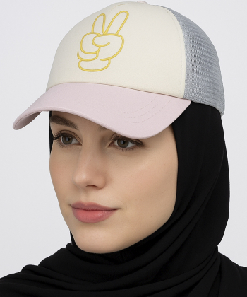 کلاه کپ زنانه ساتین مدل W81AA