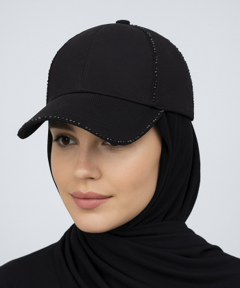 کلاه کپ زنانه ساتین مدل W84AB