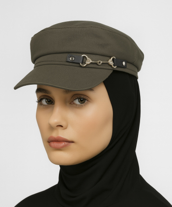 کلاه کپ زنانه ساتین مدل W85EB