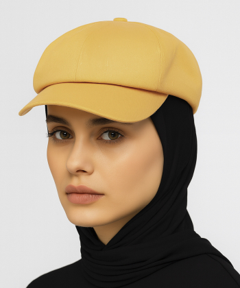 کلاه کپ زنانه ساتین مدل W86FB