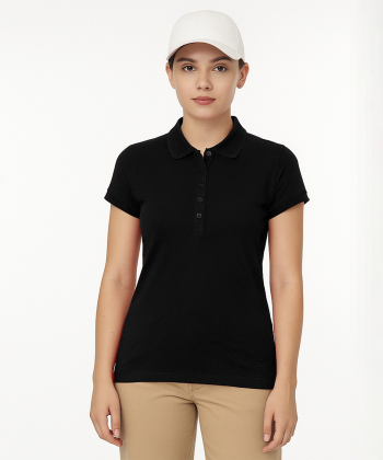 پولوشرت آستین کوتاه زنانه ساتین مدل W10AB