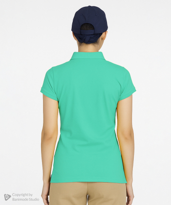 پولوشرت آستین کوتاه زنانه ساتین مدل W10AB