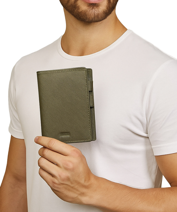 فولدر دفترچه چرم طبیعی اورز مدل NOTEBOOK