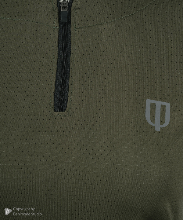 UNIPRO WOMEN-1/2 ZIPPER PERFORMANCE SHIRTS-DARK GREEN
