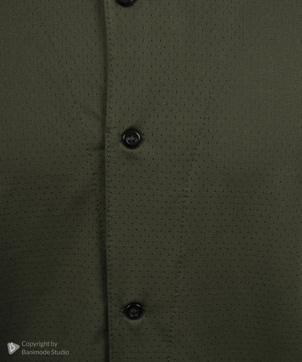 UNIPRO MEN-BASEBALL LS SHIRTS-DARK GREEN