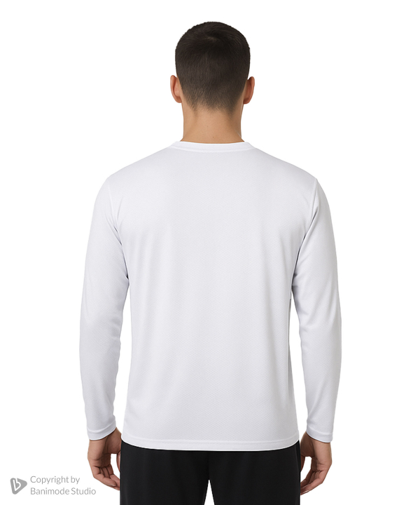 UNIPRO MEN-1/2 ZIPPER PERFORMANCE SHIRTS-WHITE