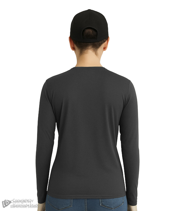 UNIPRO WOMEN-1/2 ZIPPER PERFORMANCE SHIRTS-ANTHRACITE