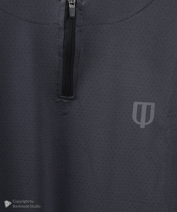 UNIPRO WOMEN-1/2 ZIPPER PERFORMANCE SHIRTS-ANTHRACITE