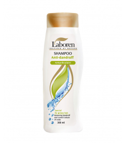 شامپو ضد شوره مخصوص موهای چرب لابورن Laboren مدل Anti Dandruff حجم 300 میلی لیتر
