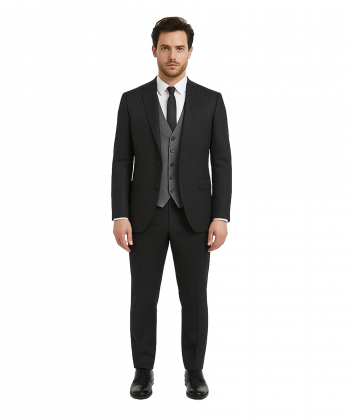 ست کت و شلوار و جلیقه مردانه آریوان مدل sbs99b