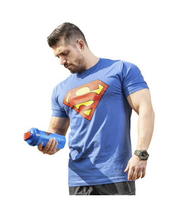 شیکر یک تکه سوپرمن گیشا اسپرت Gishasport مدل Super Hero-MAT ظرفیت 0.6 لیتر