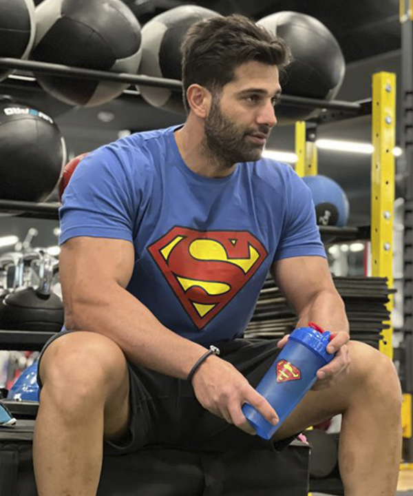 شیکر یک تکه سوپرمن گیشا اسپرت Gishasport مدل Super Hero-MAT ظرفیت 0.6 لیتر