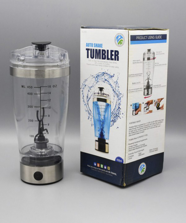 شیکر باتری خور یک تکه گیشا اسپرت Gishasport مدل TUMBLER ظرفیت 0.45 لیتر