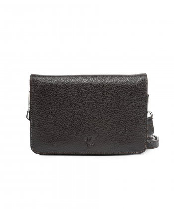کیف دوشی چرم طبیعی زنانه نوین چرم Novin Leather مدل آناهید