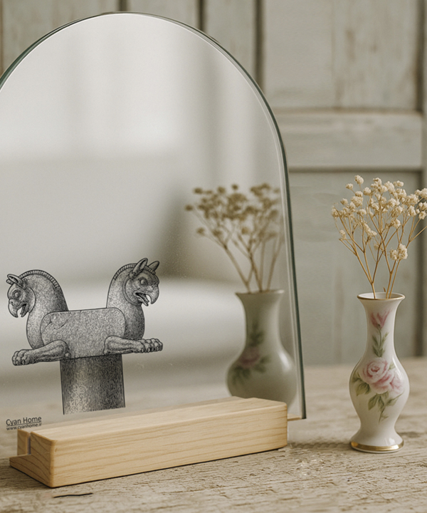 آینه رومیزی سایان هوم Cyan home طرح سرستون شیردال