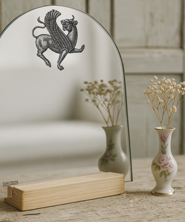 آینه رومیزی سایان هوم Cyan home طرح گاو بالدار