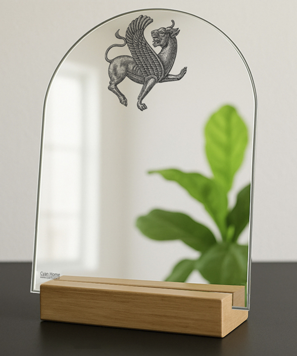 آینه رومیزی سایان هوم Cyan home طرح گاو بالدار