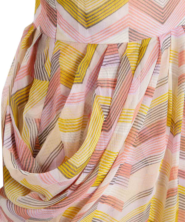 پیراهن طرح دار برند پی لس Brand Payless مدل Zig Zag Peacock