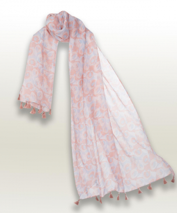 شال زنانه طرح دار جوتی جینز JootiJeans
