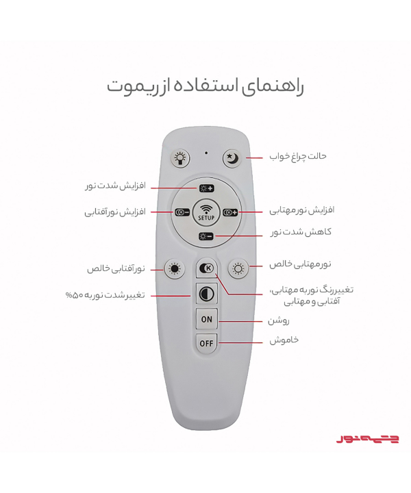 لوستر چشمه نور مدل مدرن کد A6322/1H