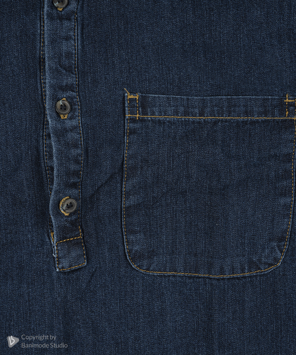 پیراهن جین آستین بلند مردانه آر ان اس کد 12202499