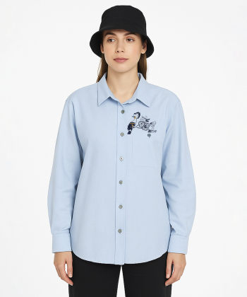 شومیز آستین بلند زنانه مانگ مدل 7651041107