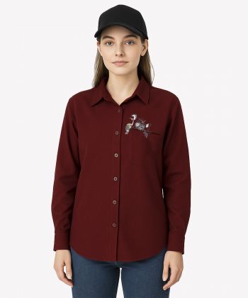 شومیز آستین بلند زنانه مانگ مدل 7651041107