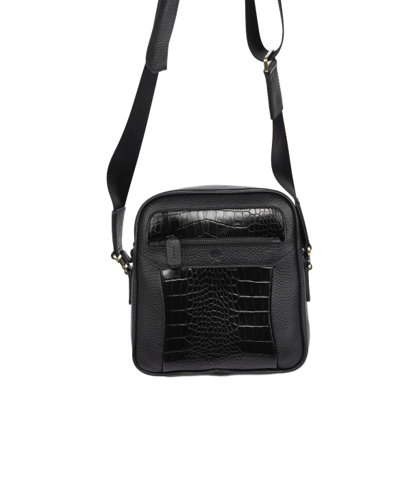 کیف کراس بادی چرم طبیعی نوین چرم Novin Leather مدل رونالد