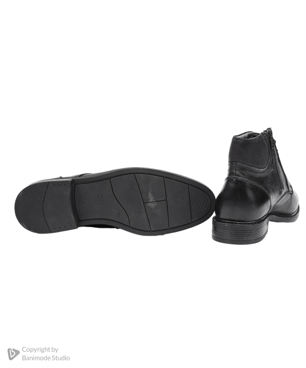 نیم بوت مردانه چرم طبیعی صاد مدل PT0901