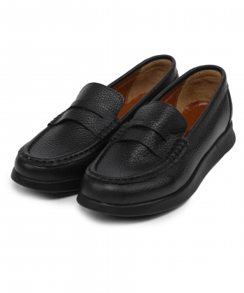 کفش کالج چرم طبیعی زنانه نوین چرم مدل لاویا